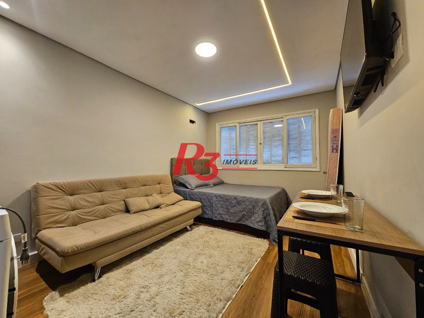 Studio com 1 dormitório à venda, 28 m² por R$ 380.000,00 - Gonzaga - Santos/SP