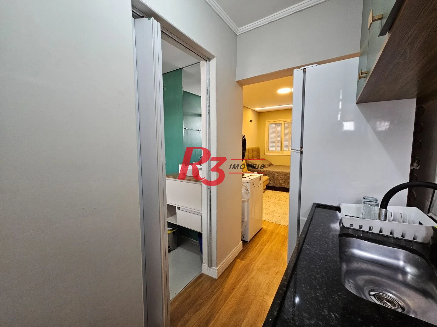 Studio com 1 dormitório à venda, 28 m² por R$ 380.000,00 - Gonzaga - Santos/SP