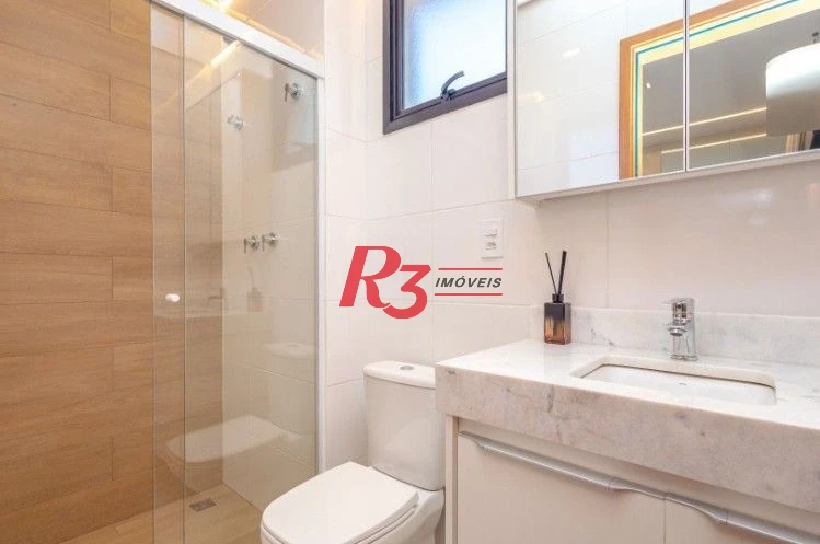 Apartamento com 2 dormitórios à venda, 77 m² por R$ 1.350.000,00 - Aparecida - Santos/SP