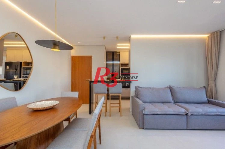 Apartamento com 2 dormitórios à venda, 77 m² por R$ 1.350.000,00 - Aparecida - Santos/SP