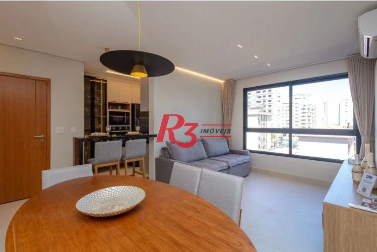 Apartamento com 2 dormitórios à venda, 77 m² por R$ 1.350.000,00 - Aparecida - Santos/SP
