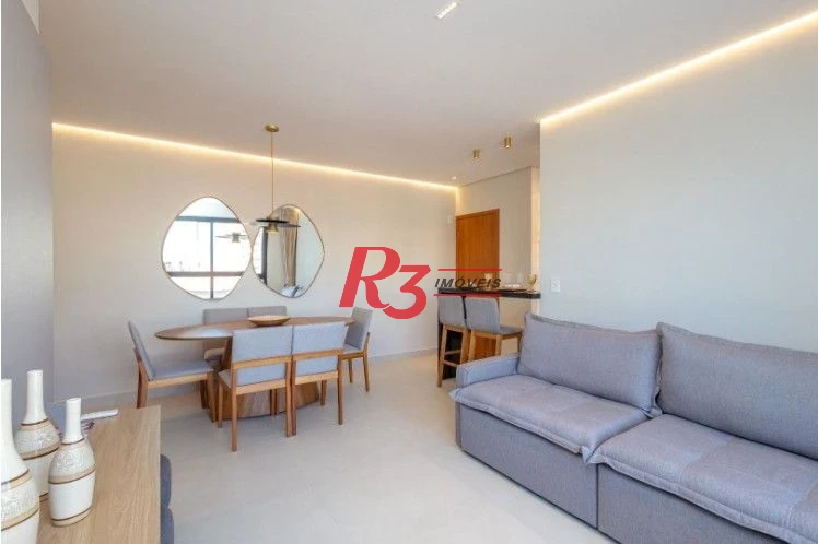 Apartamento com 2 dormitórios à venda, 77 m² por R$ 1.350.000,00 - Aparecida - Santos/SP