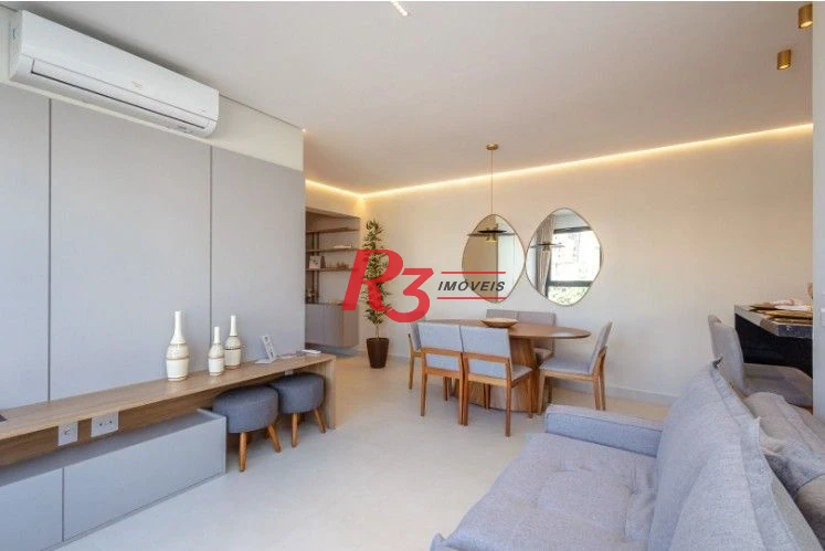Apartamento com 2 dormitórios à venda, 77 m² por R$ 1.350.000,00 - Aparecida - Santos/SP