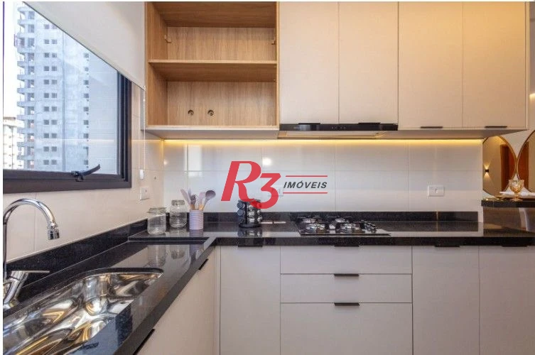 Apartamento com 2 dormitórios à venda, 77 m² por R$ 1.350.000,00 - Aparecida - Santos/SP
