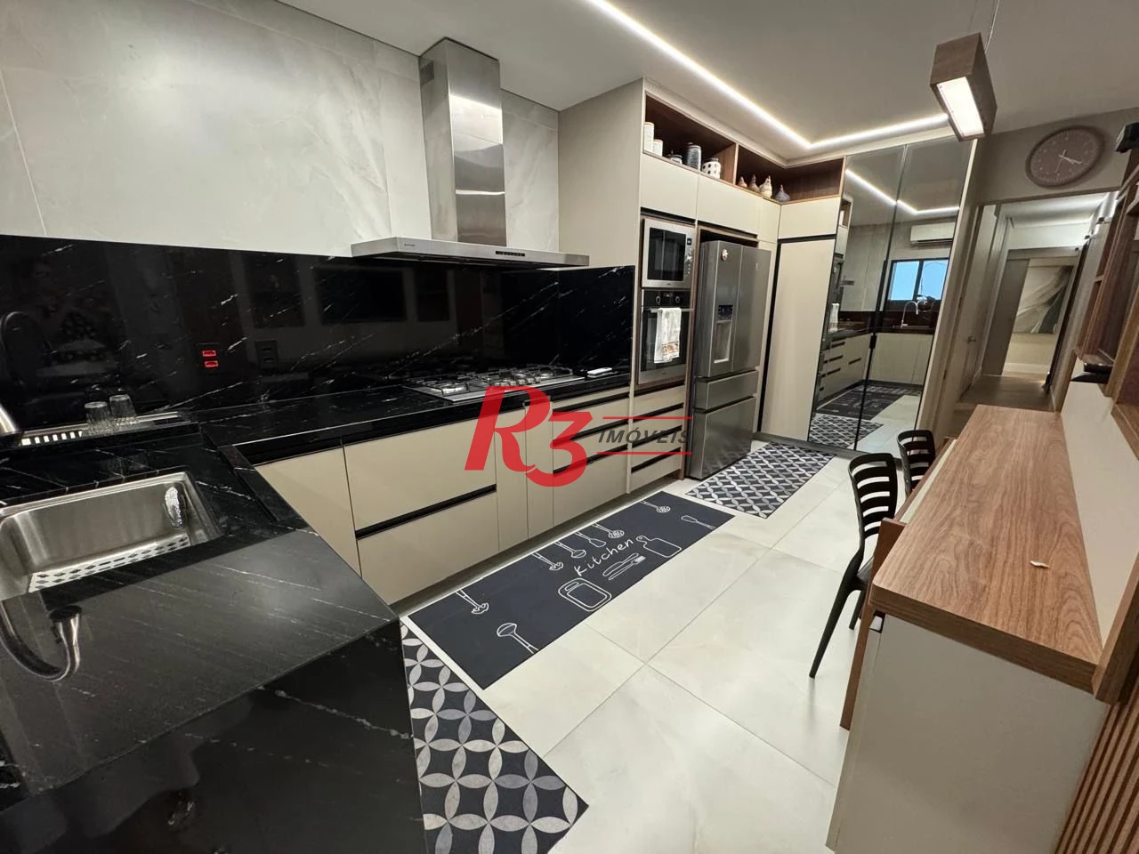 Apartamento com 2 dormitórios para alugar, 192 m² por R$ 24.674,70/mês - Aparecida - Santos/SP
