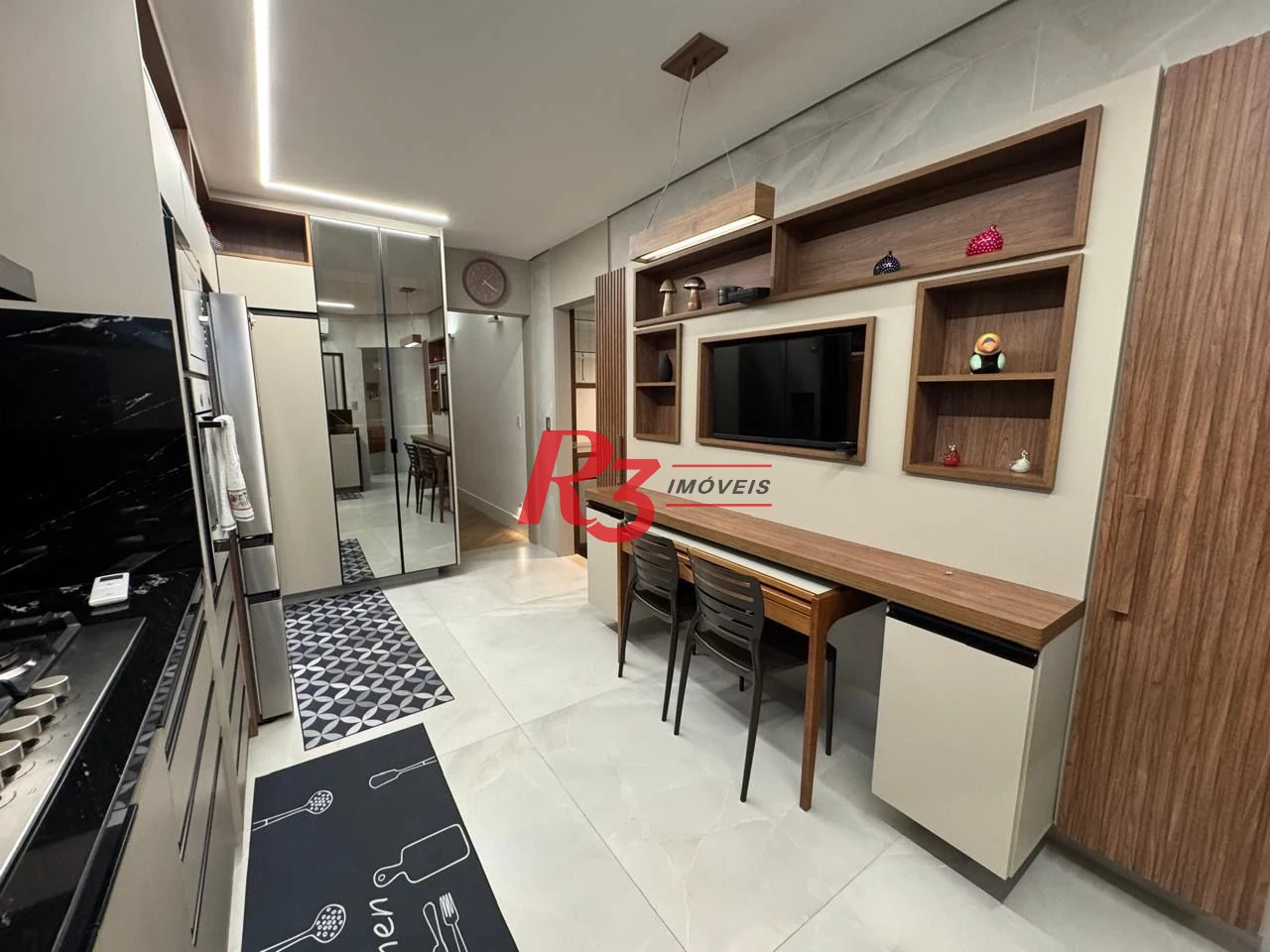 Apartamento com 2 dormitórios para alugar, 192 m² por R$ 24.674,70/mês - Aparecida - Santos/SP