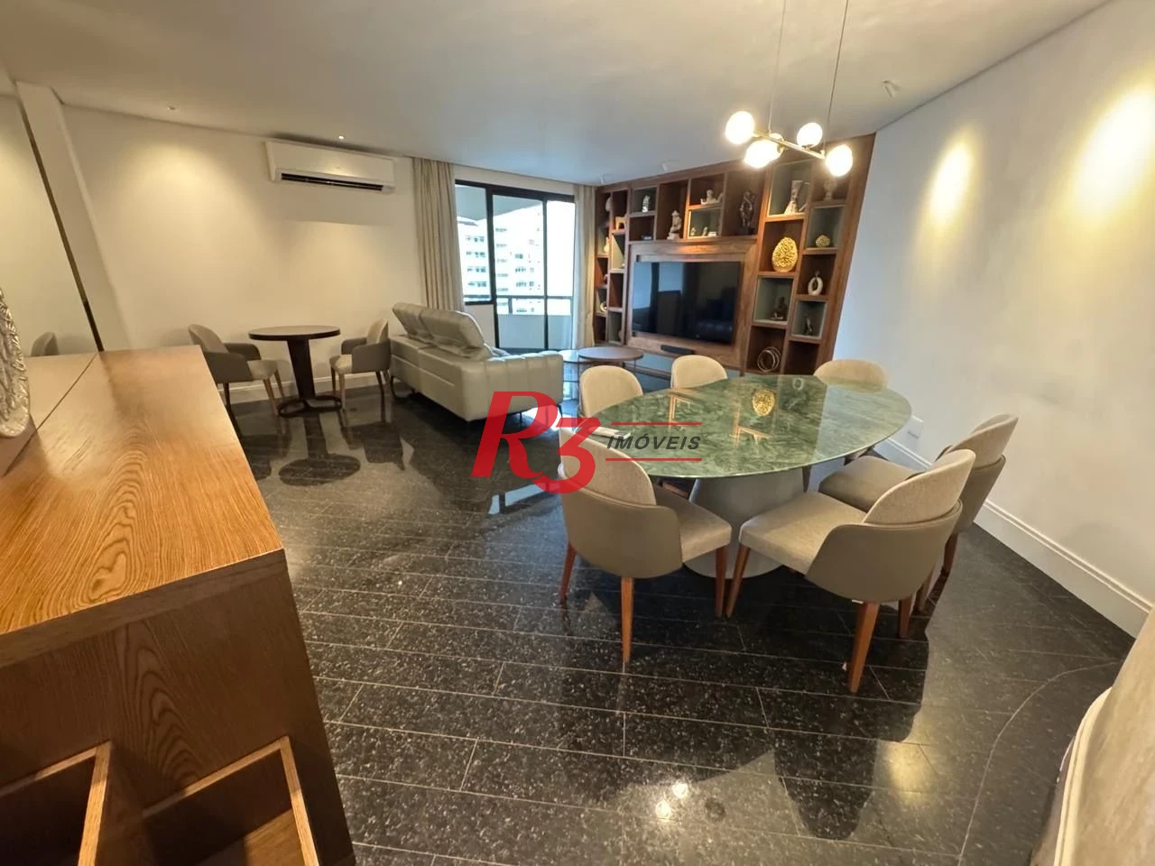 Apartamento com 2 dormitórios para alugar, 192 m² por R$ 24.674,70/mês - Aparecida - Santos/SP