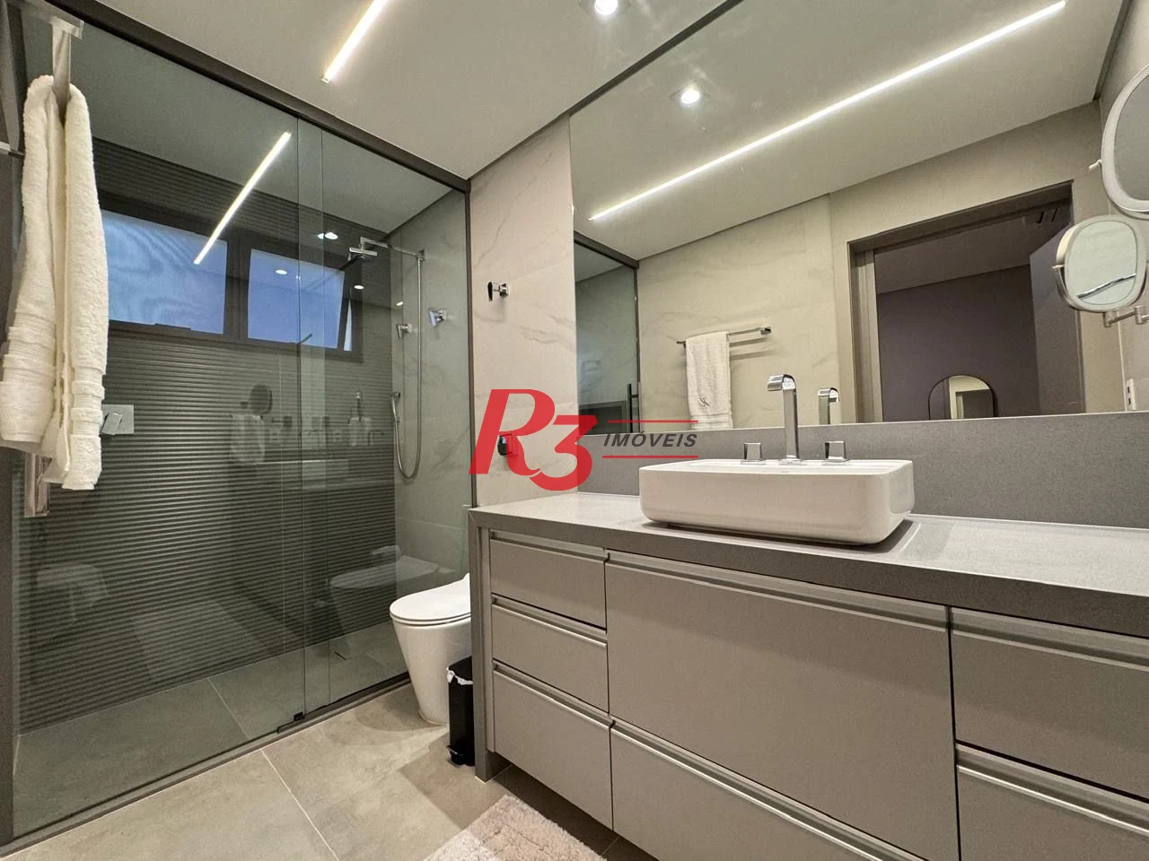 Apartamento com 2 dormitórios para alugar, 192 m² por R$ 24.674,70/mês - Aparecida - Santos/SP