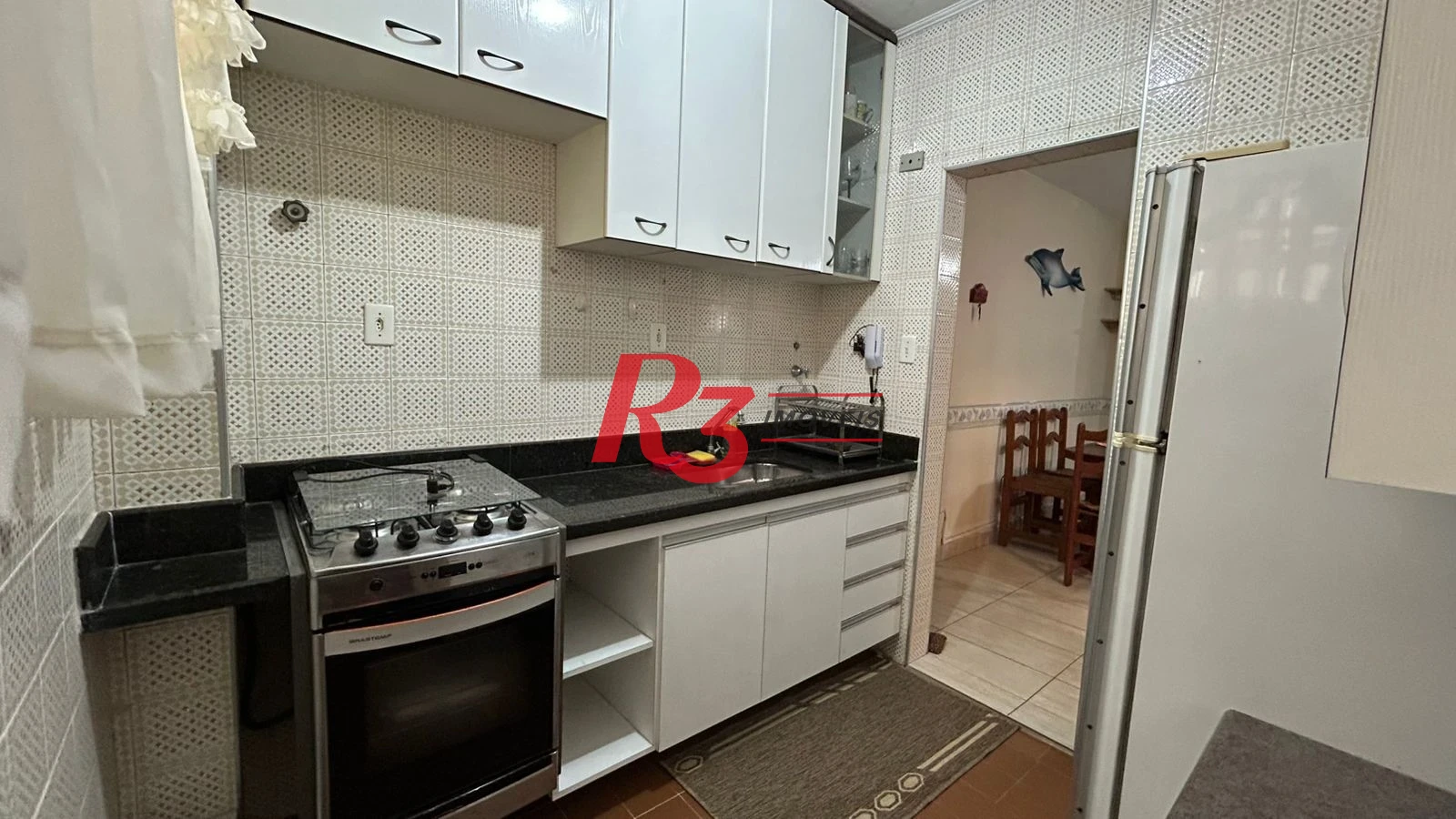 Apartamento com 1 dormitório para alugar, 58 m² por R$ 3.800,02/mês - Embaré - Santos/SP