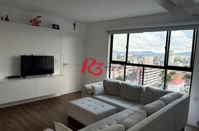 Apartamento Duplex com 2 dormitórios à venda, 187 m² por R$ 1.200.000,00 - Boqueirão - Santos/SP