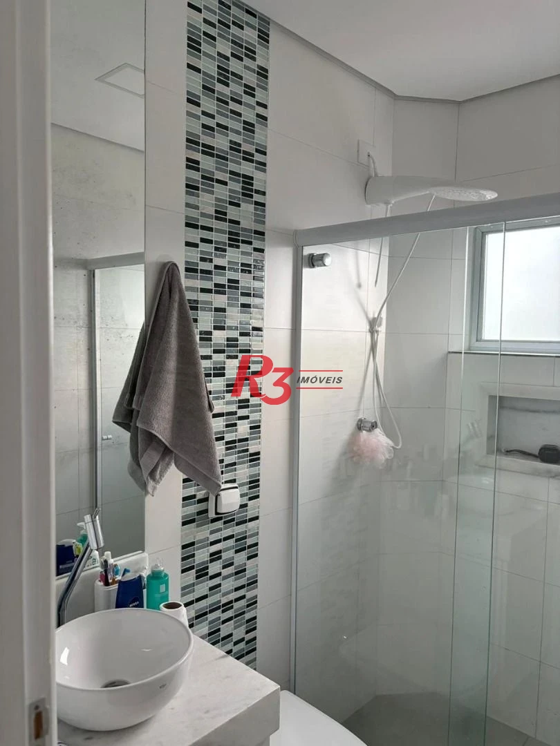 Apartamento Duplex com 2 dormitórios à venda, 187 m² por R$ 1.200.000,00 - Boqueirão - Santos/SP