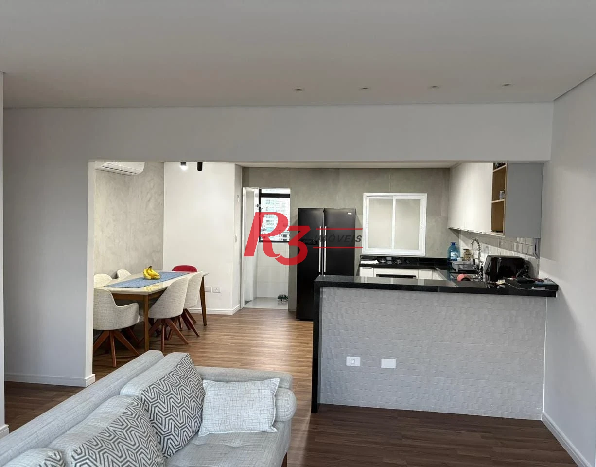 Apartamento Duplex com 2 dormitórios à venda, 187 m² por R$ 1.200.000,00 - Boqueirão - Santos/SP
