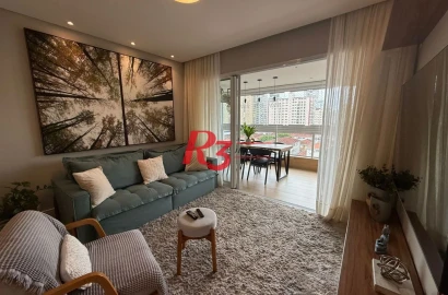 Apartamento com 3 dormitórios à venda, 125 m² por R$ 1.950.000,00 - Embaré - Santos/SP