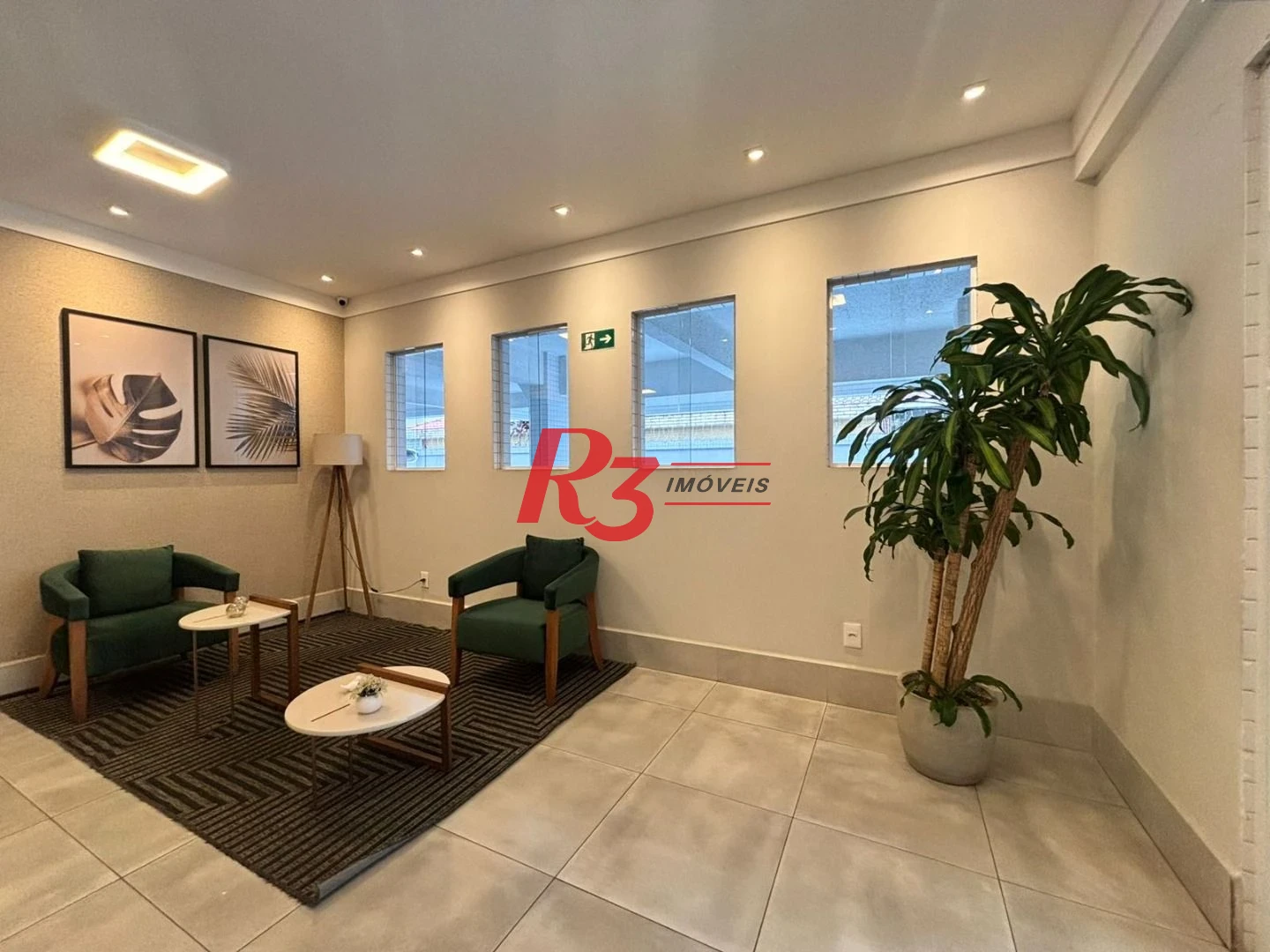 Apartamento com 1 dormitório para alugar, 53 m² - Embaré - Santos/SP