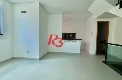Casa com 2 dormitórios à venda, 90 m² por R$ 720.000,00 - Campo Grande - Santos/SP