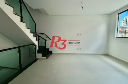 Casa com 2 dormitórios à venda, 90 m² por R$ 720.000,00 - Campo Grande - Santos/SP