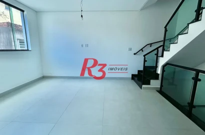 Casa com 2 dormitórios à venda, 90 m² por R$ 720.000,00 - Campo Grande - Santos/SP