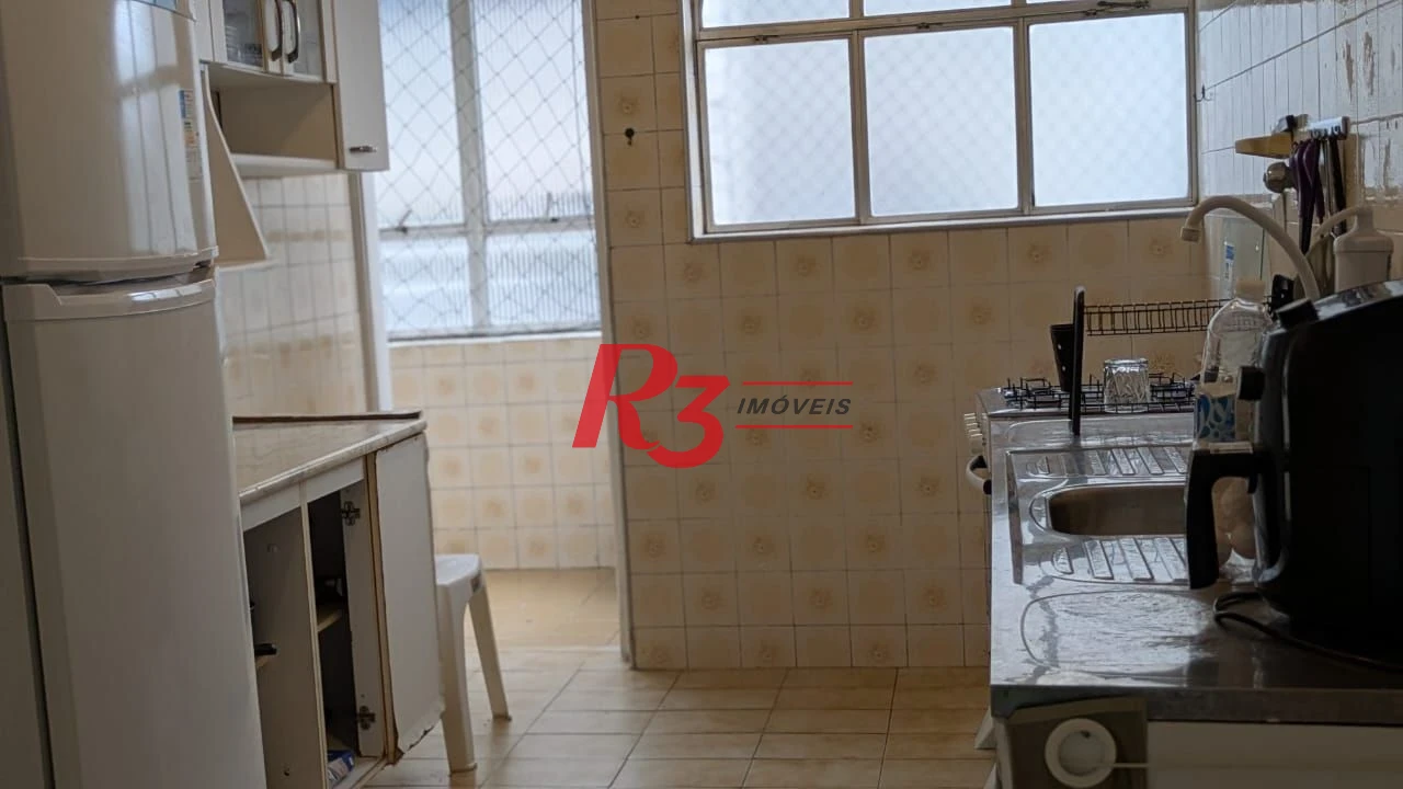 Apartamento para alugar, 95 m² por R$ 4.500,00/mês - Ponta da Praia - Santos/SP