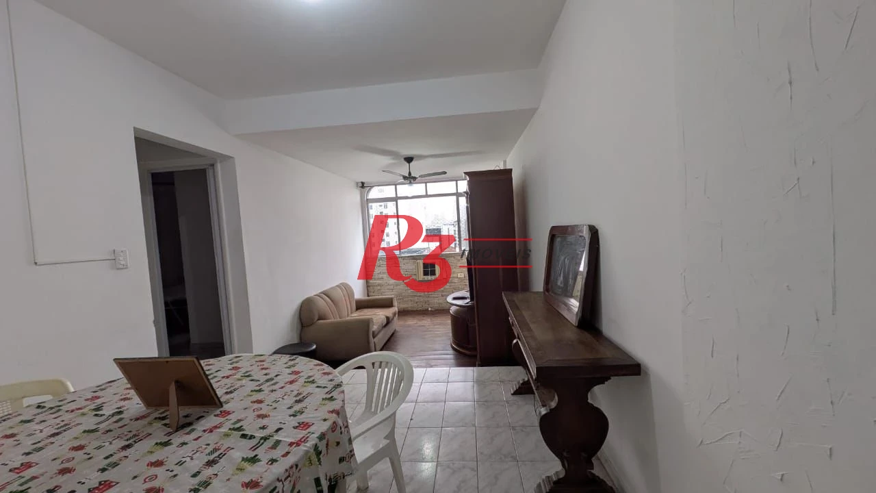 Apartamento para alugar, 95 m² por R$ 4.500,00/mês - Ponta da Praia - Santos/SP