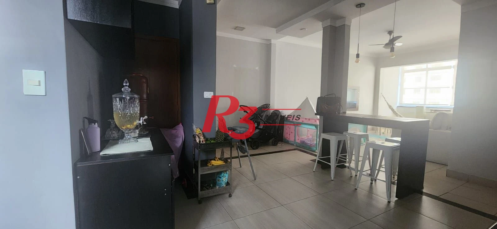 Apartamento com 3 dormitórios à venda, 107 m² por R$ 690.000,00 - José Menino - Santos/SP