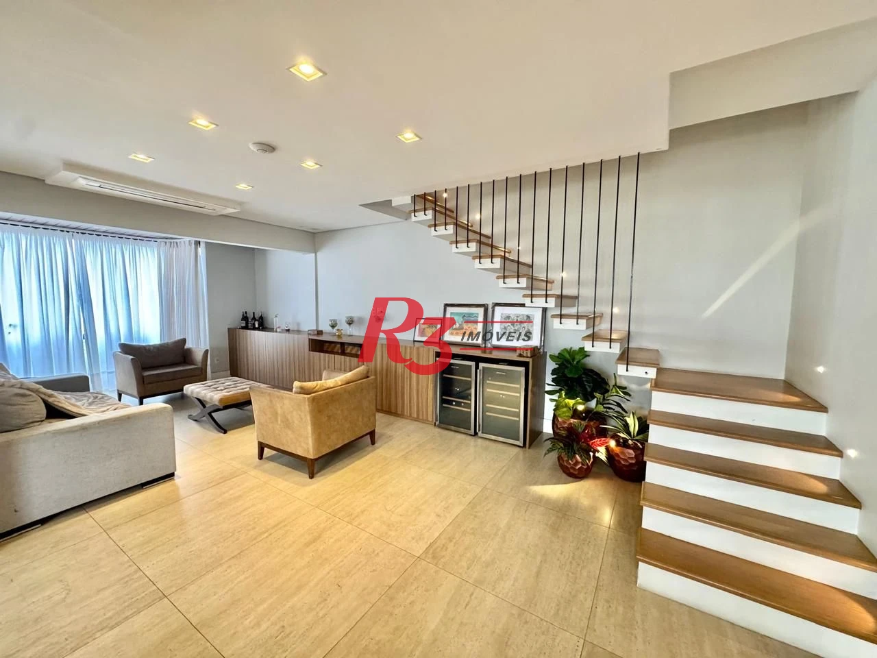 Cobertura com 4 dormitórios à venda, 418 m² por R$ 6.100.000,00 - Boqueirão - Santos/SP