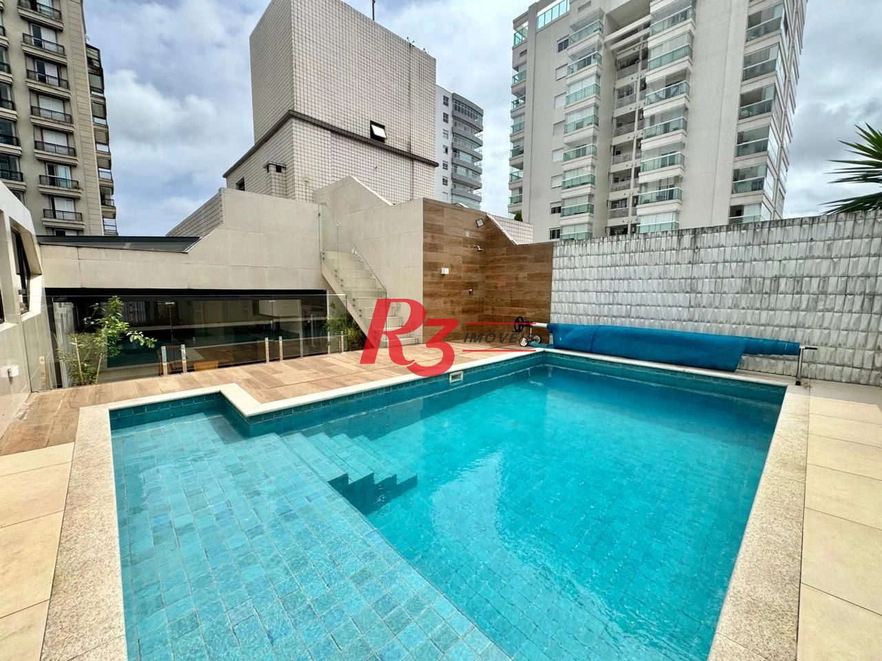 Cobertura com 4 dormitórios à venda, 418 m² por R$ 6.100.000,00 - Boqueirão - Santos/SP