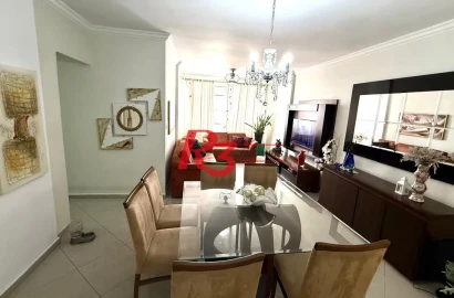 Apartamento com 2 dormitórios à venda, 102 m² por R$ 850.000,00 - Gonzaga - Santos/SP