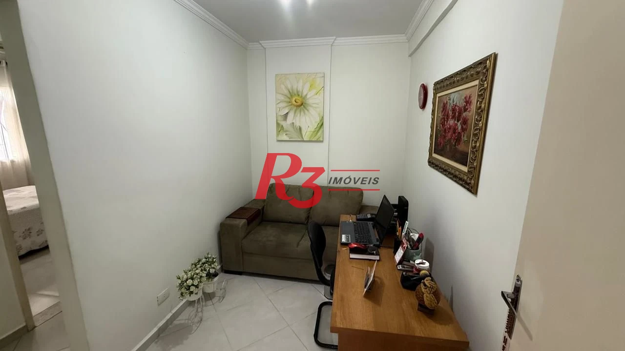 Apartamento com 2 dormitórios à venda, 102 m² por R$ 850.000,00 - Gonzaga - Santos/SP