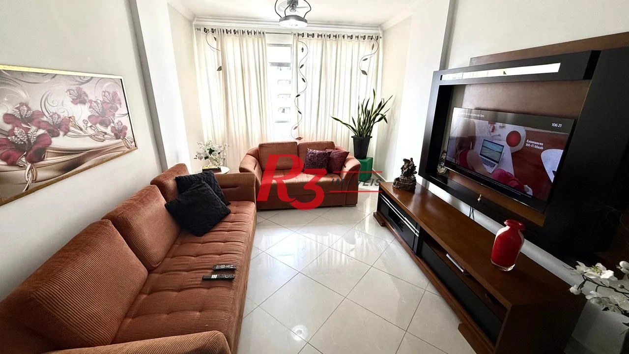 Apartamento com 2 dormitórios à venda, 102 m² por R$ 850.000,00 - Gonzaga - Santos/SP
