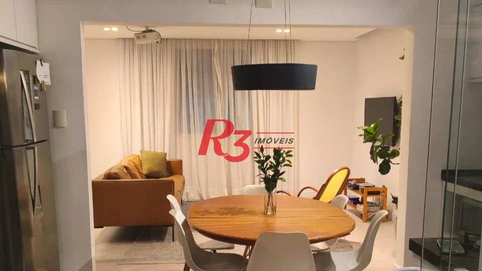 Sobrado com 3 dormitórios à venda, 102 m² por R$ 719.000,00 - Campo Grande - Santos/SP