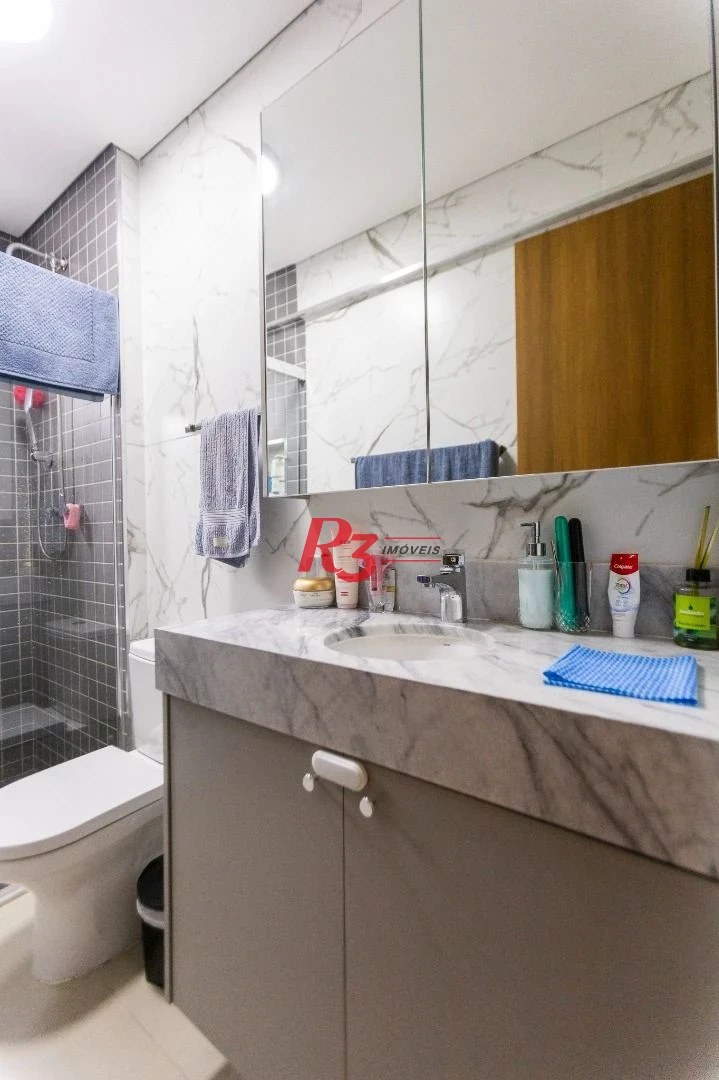 Apartamento à venda, 74 m² por R$ 1.280.000,00 - Boqueirão - Santos/SP