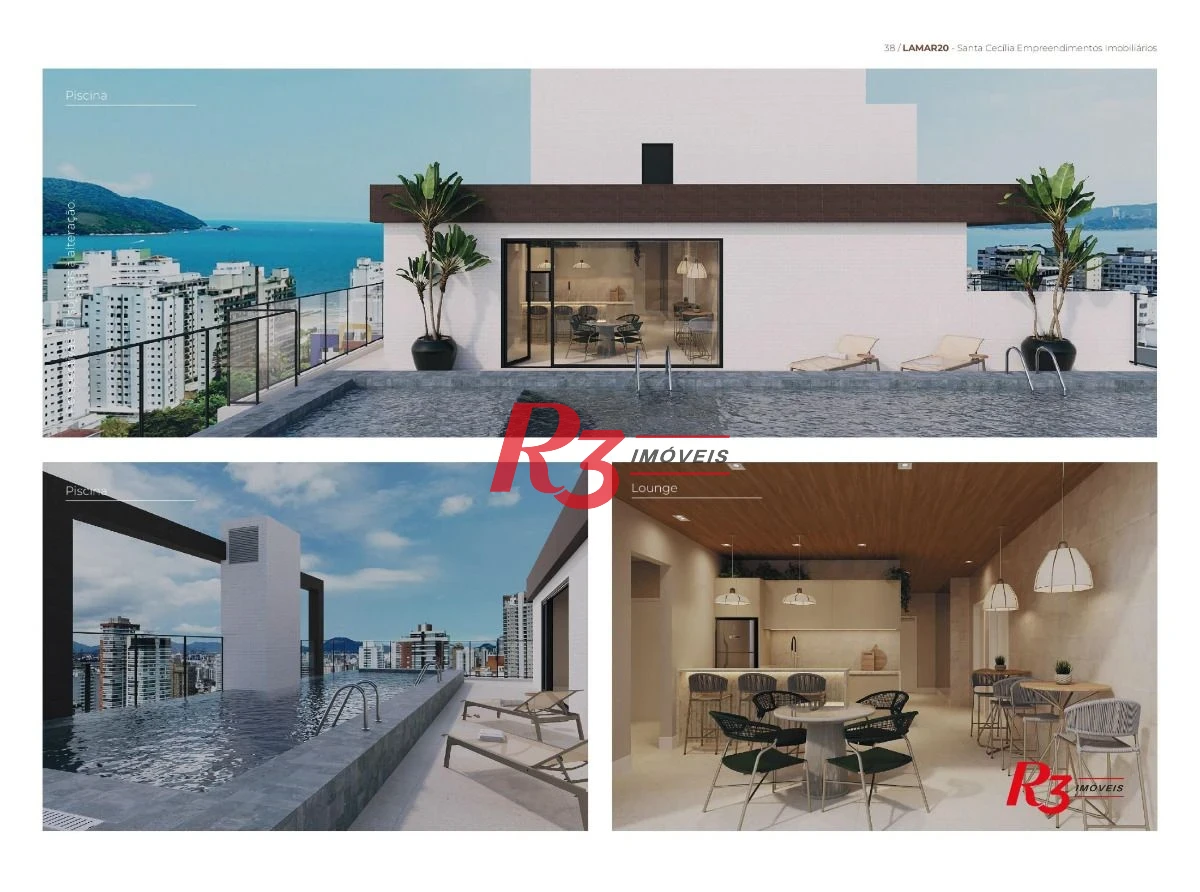 Apartamento com 2 dormitórios à venda, 107 m² por R$ 1.430.000,00 - Boqueirão - Santos/SP