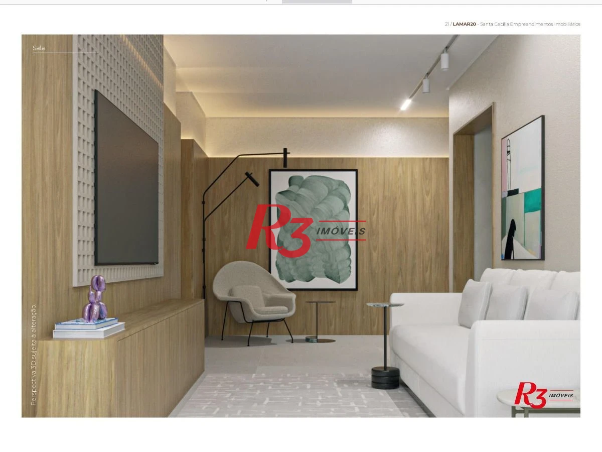 Apartamento com 2 dormitórios à venda, 107 m² por R$ 1.430.000,00 - Boqueirão - Santos/SP