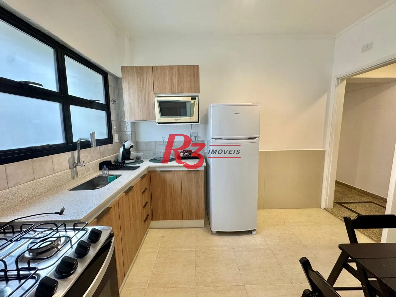 Apartamento com 1 dormitório para alugar, 65 m² por R$ 4.200,00/mês - Embaré - Santos/SP