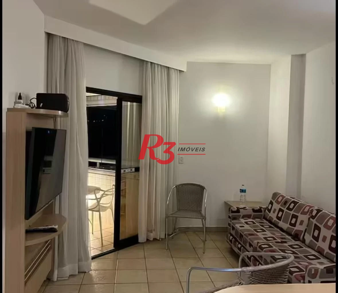 Flat com 1 dormitório para alugar, 42 m² por R$ 6.000,00/mês - Boqueirão - Santos/SP