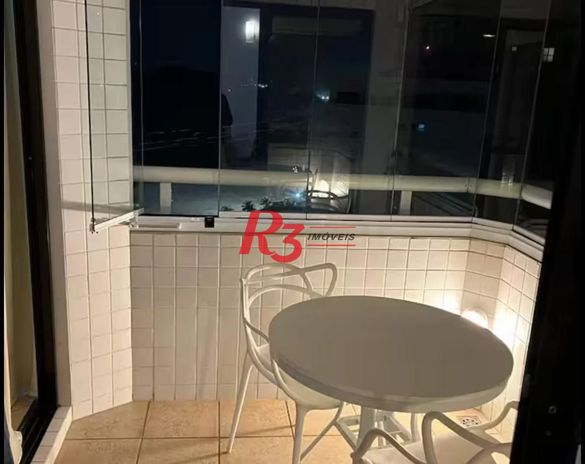 Flat com 1 dormitório para alugar, 42 m² por R$ 6.000,00/mês - Boqueirão - Santos/SP