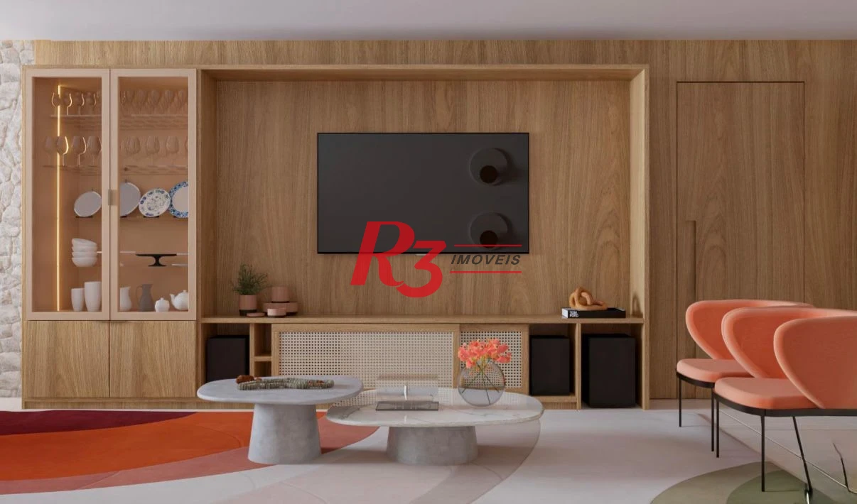 Apartamento com 3 dormitórios à venda, 170 m² por R$ 4.850.000,00 - Aparecida - Santos/SP