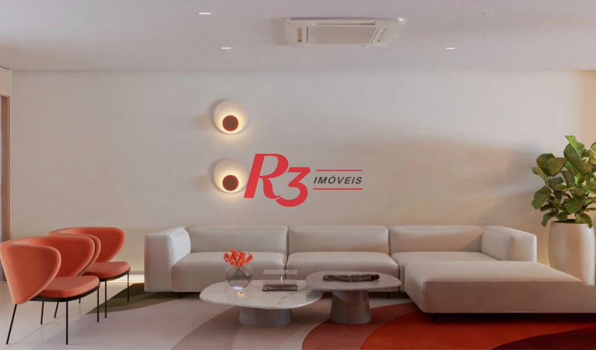 Apartamento com 3 dormitórios à venda, 170 m² por R$ 4.850.000,00 - Aparecida - Santos/SP
