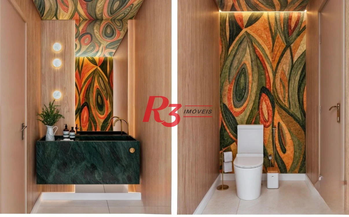 Apartamento com 3 dormitórios à venda, 170 m² por R$ 4.850.000,00 - Aparecida - Santos/SP