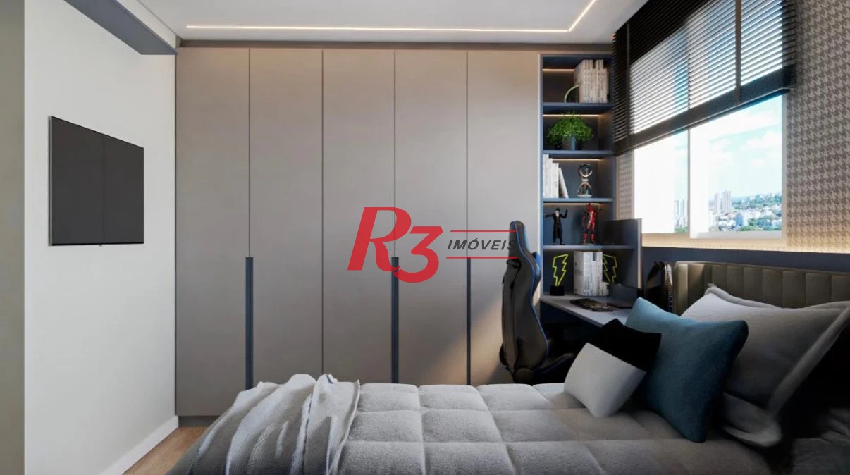 Apartamento com 3 dormitórios à venda, 170 m² por R$ 4.850.000,00 - Aparecida - Santos/SP
