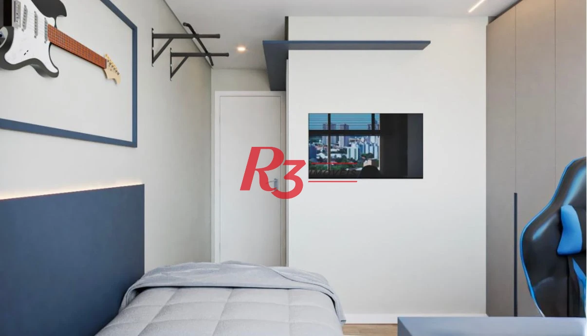 Apartamento com 3 dormitórios à venda, 170 m² por R$ 4.850.000,00 - Aparecida - Santos/SP