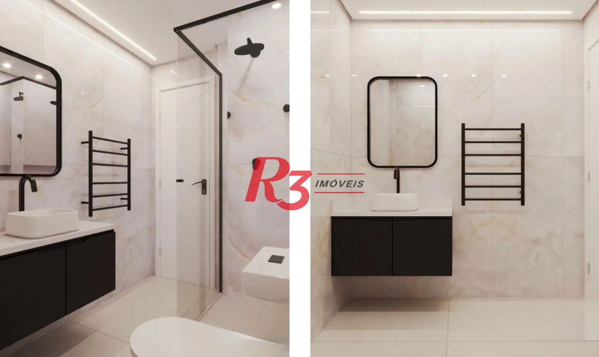 Apartamento com 3 dormitórios à venda, 170 m² por R$ 4.850.000,00 - Aparecida - Santos/SP