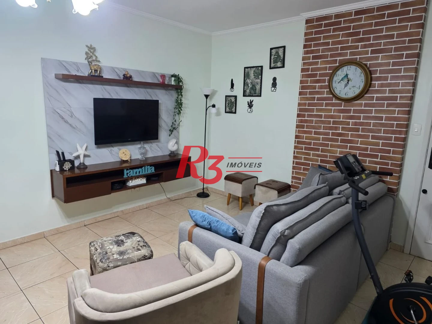 Apartamento com 3 dormitórios à venda, 97 m² por R$ 695.000,00 - Aparecida - Santos/SP