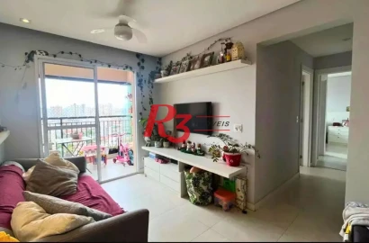 Apartamento com 2 dormitórios à venda, 70 m² por R$ 805.000,00 - Marapé - Santos/SP