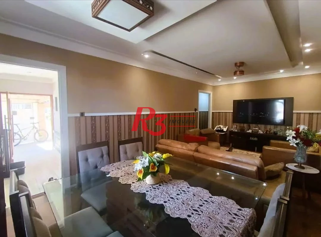 Sobrado com 3 dormitórios à venda, 114 m² por R$ 895.000,00 - Encruzilhada - Santos/SP