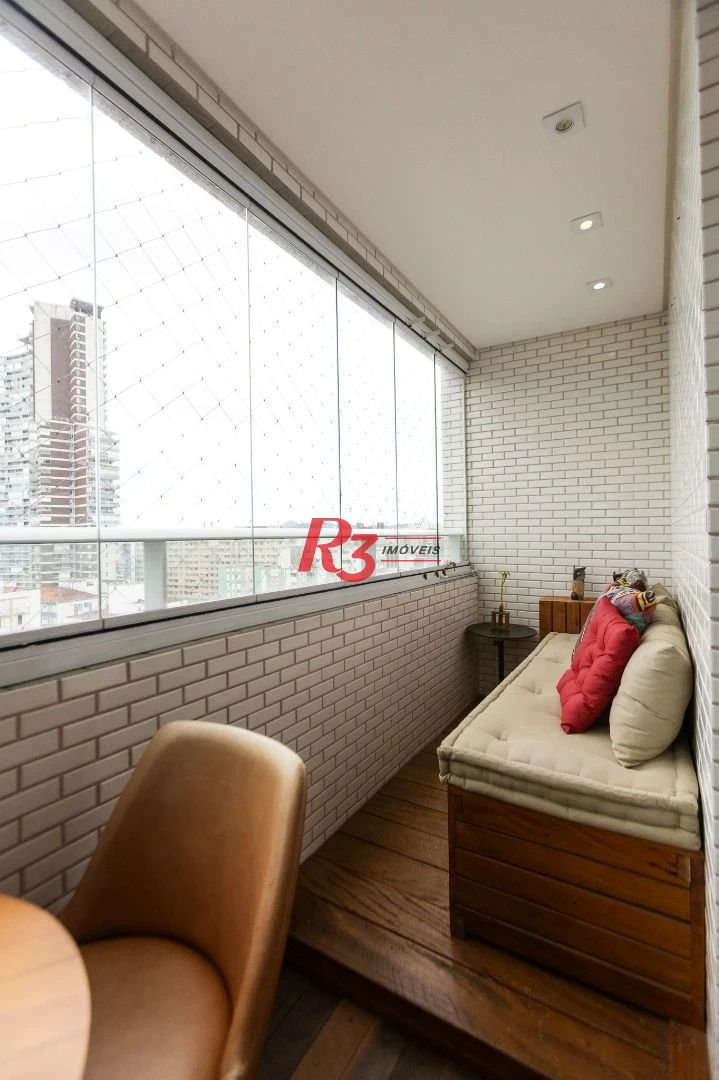Apartamento com 3 dormitórios à venda, 143 m² por R$ 2.100.000,00 - Pompéia - Santos/SP