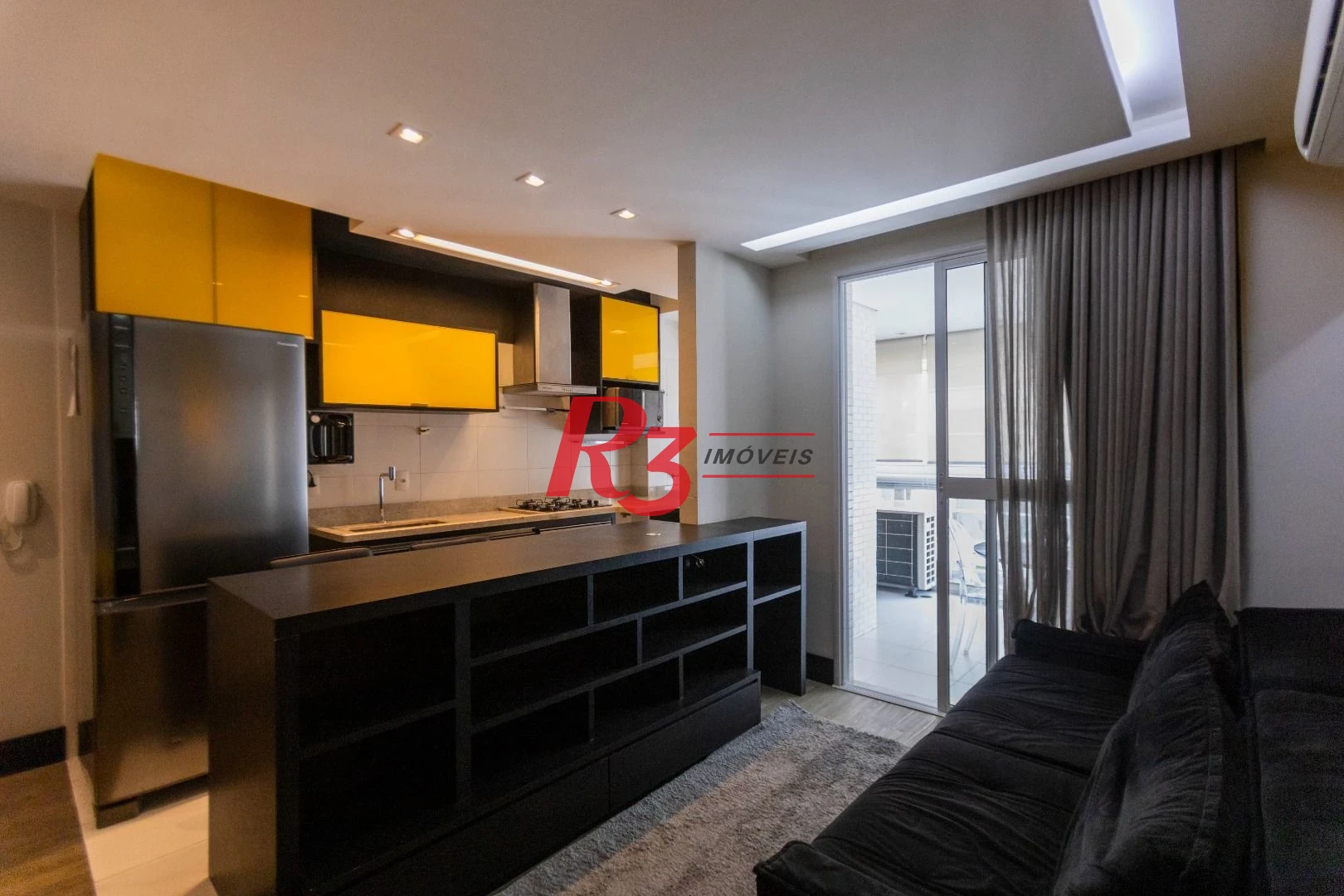 Apartamento com 1 dormitório para alugar, 48 m² por R$ 5.000,00/mês - Ponta da Praia - Santos/SP