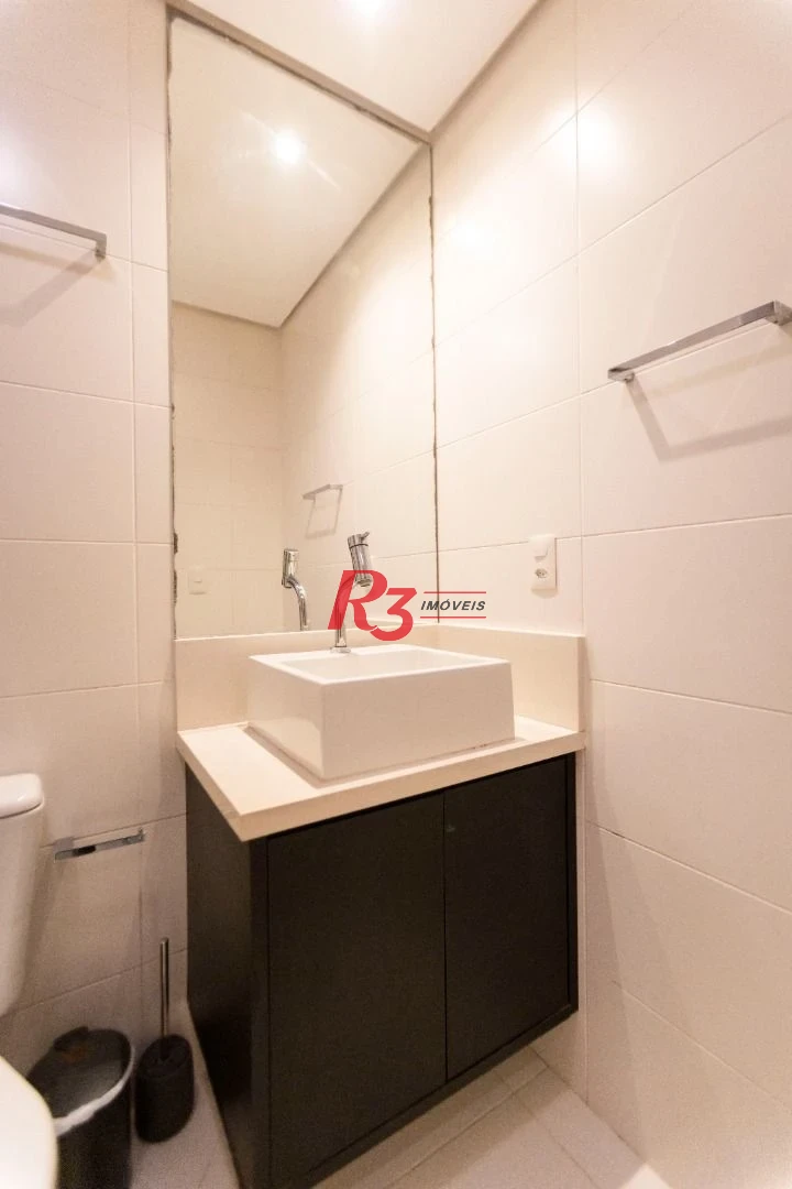 Apartamento com 1 dormitório para alugar, 48 m² por R$ 5.000,00/mês - Ponta da Praia - Santos/SP