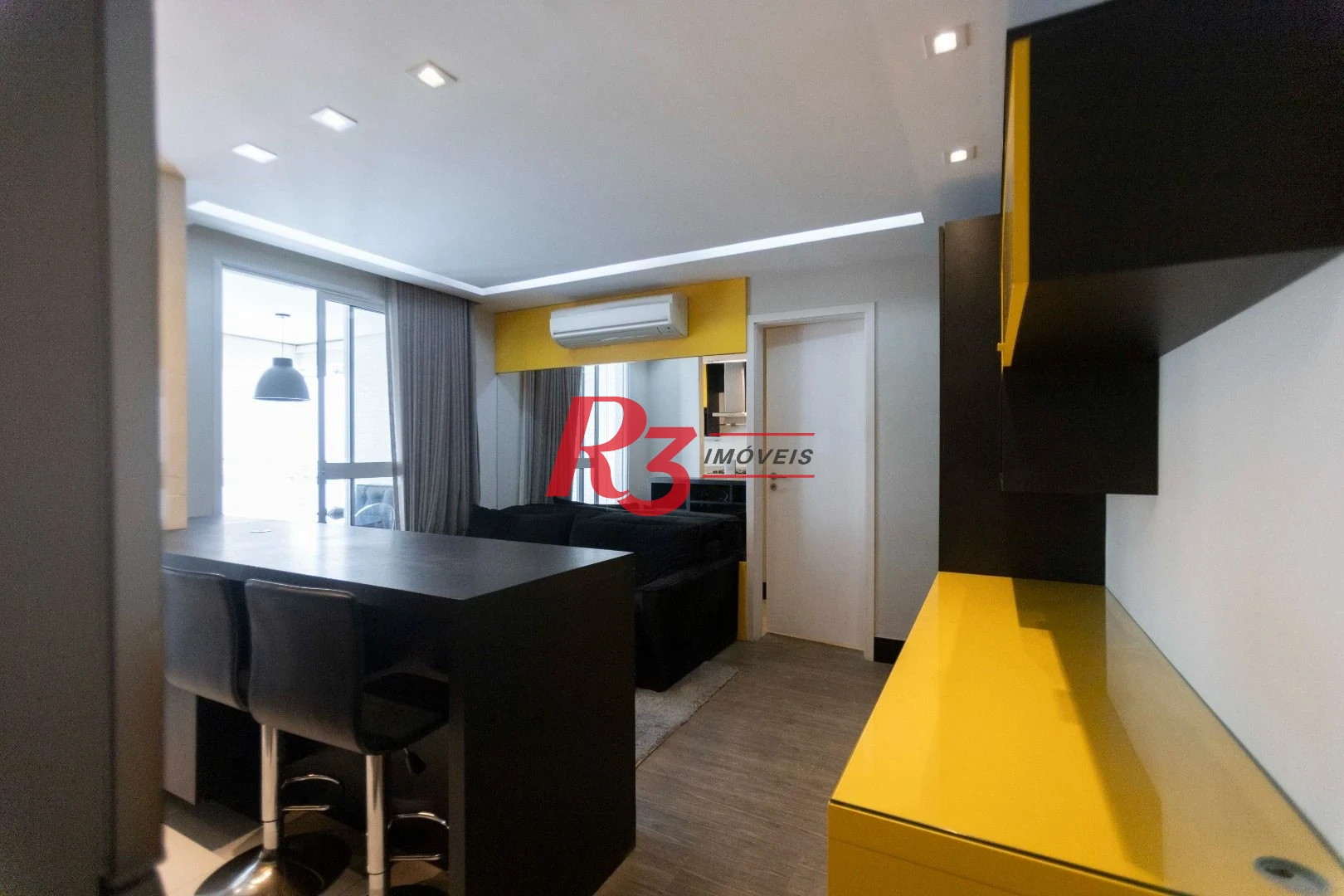 Apartamento com 1 dormitório para alugar, 48 m² por R$ 5.000,00/mês - Ponta da Praia - Santos/SP