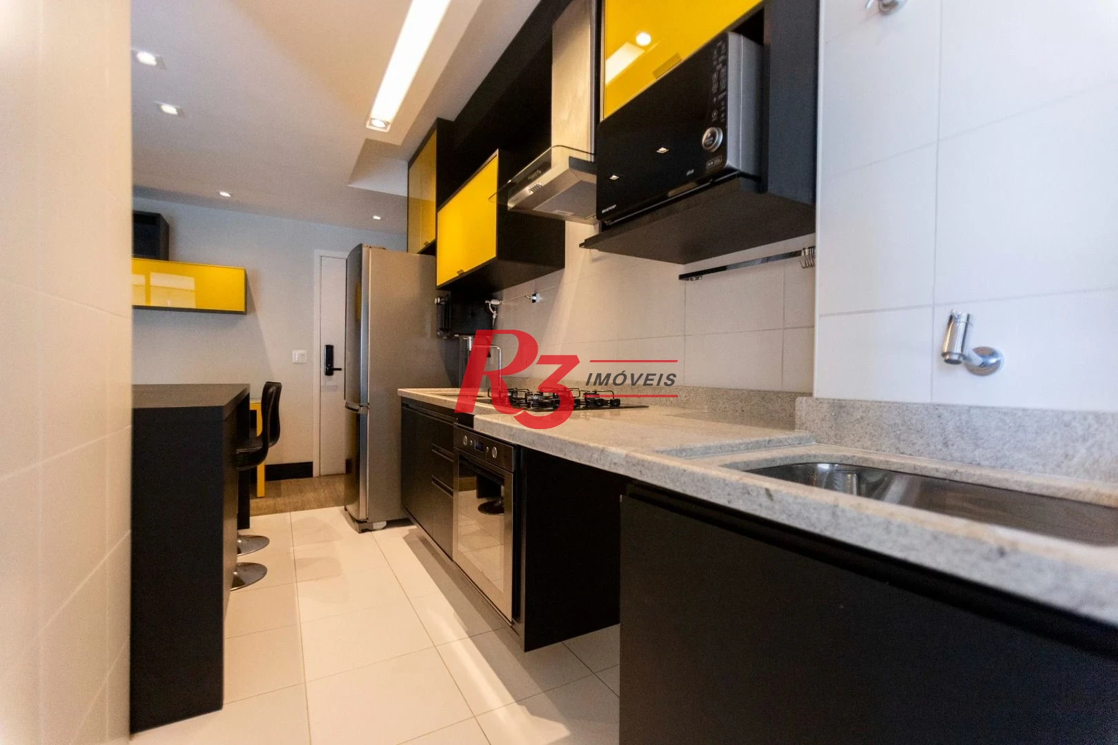 Apartamento com 1 dormitório para alugar, 48 m² por R$ 5.000,00/mês - Ponta da Praia - Santos/SP